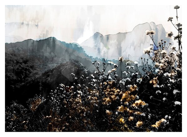 Tablou - Ilustrație de flori sălbatice (70x50 cm)