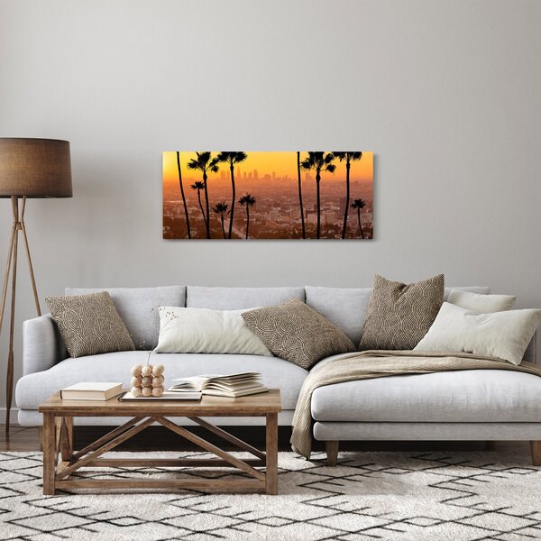 Tablou - Panorama din Los Angeles (120x50 cm)