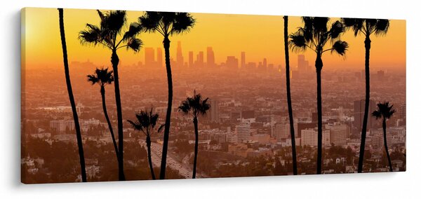 Tablou - Panorama din Los Angeles (120x50 cm)