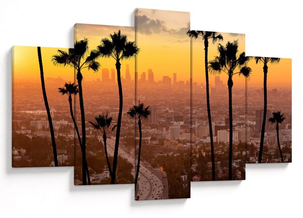 Tablou - Panorama din Los Angeles (150x105 cm)