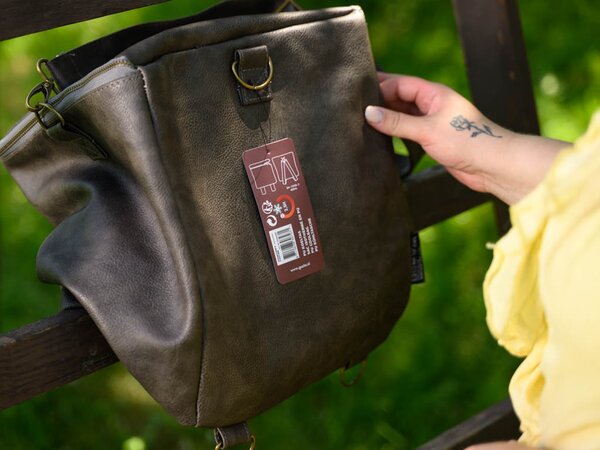 Geanta termica din piele ecologica maro GUSTA