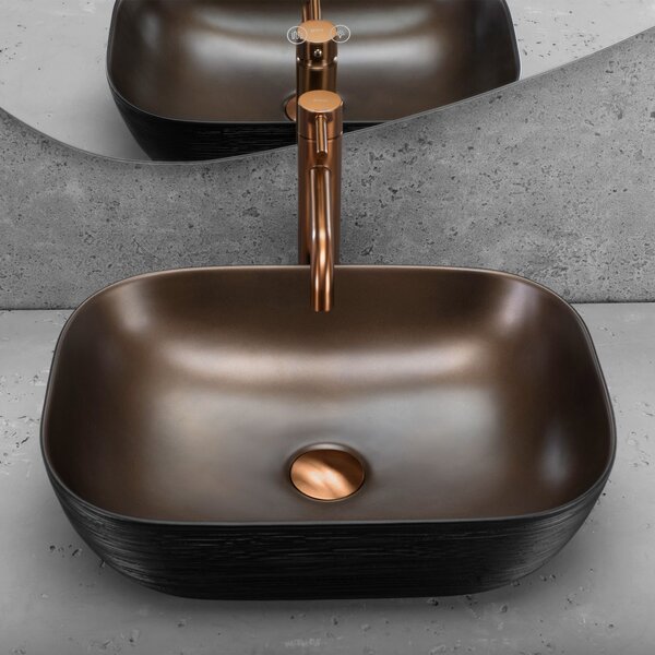 Lavoar pe blat Rea Belinda COPPER BRUSH / Black