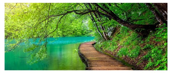 Tablou - Lacurile Plitvice (120x50 cm)