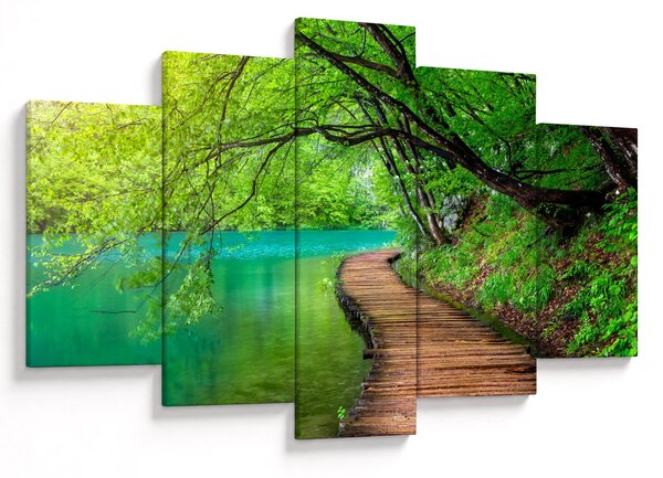 Tablou - Lacurile Plitvice (150x105 cm)