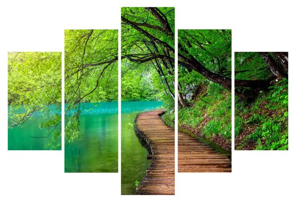 Tablou - Lacurile Plitvice (150x105 cm)