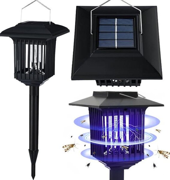 Set 2 x Felinar solar impotriva insectelor, lumina UV