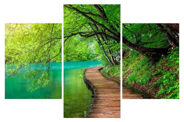 Tablou - Lacurile Plitvice (90x60 cm)