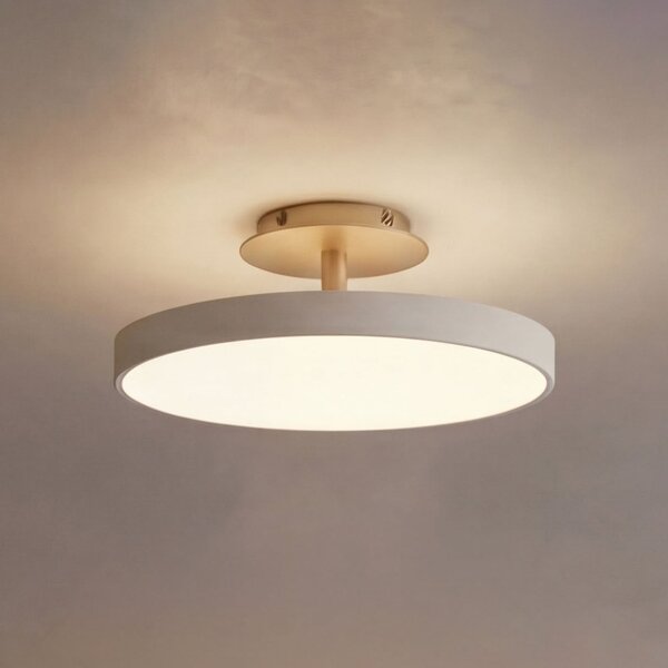 UMAGE plafonieră LED Asteria UP PLUS, alb perlat, Ø 31 cm CCT, reglabil, Bej, Camera de zi / sufragerie, Metal, Design