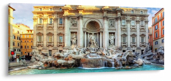 Tablou - Fântâna Trevi (120x50 cm)