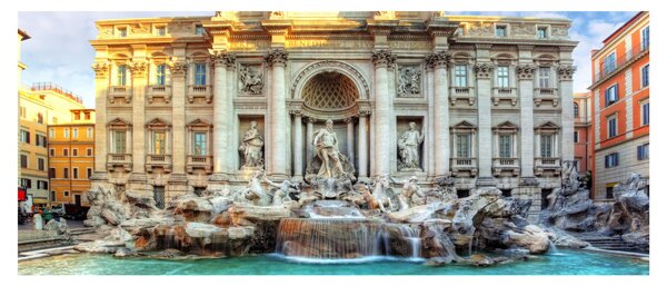 Tablou - Fântâna Trevi (120x50 cm)