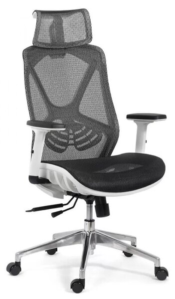 Scaun de birou AURIS, mecanism Multiblock, suport lombar, Mesh, Negru
