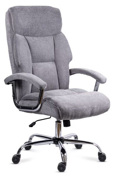 Scaun de birou TITAN, mecanism balans, stofa, Gri
