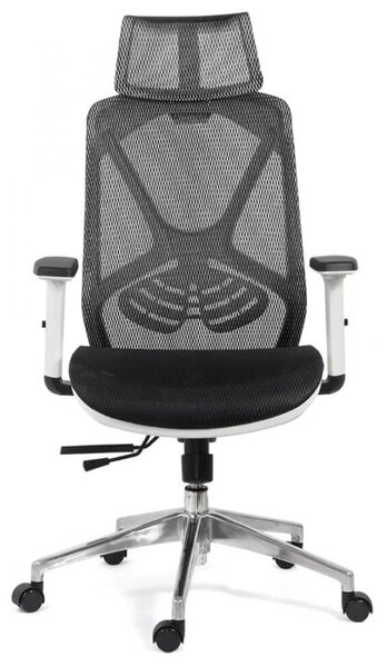 Scaun de birou AURIS, mecanism Multiblock, suport lombar, Mesh, Negru