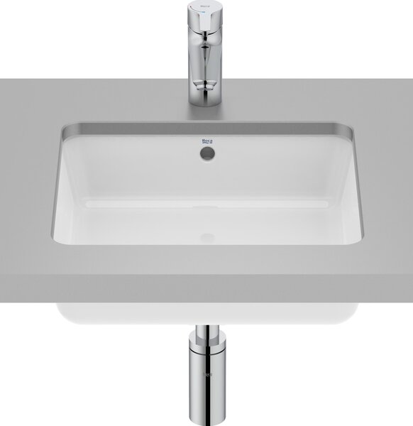Roca Gap lavoar 40x35 cm dreptunghiular sub blat alb luciu A3270YES00