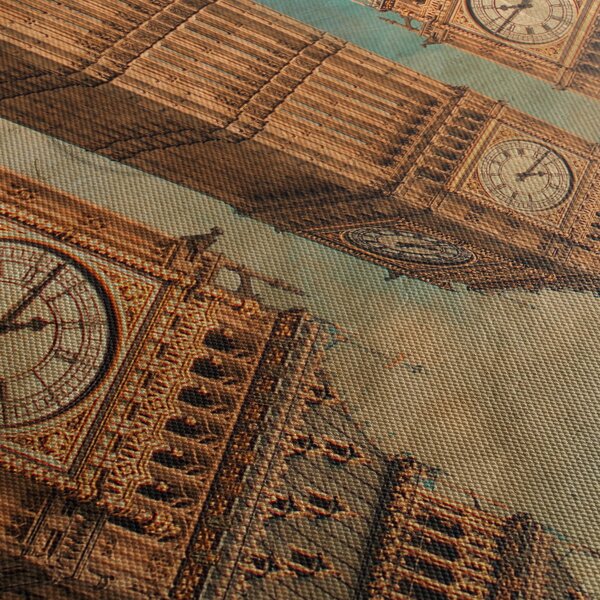 Tablou - Big Ben, Londra (cu ceas) (90x30 cm)