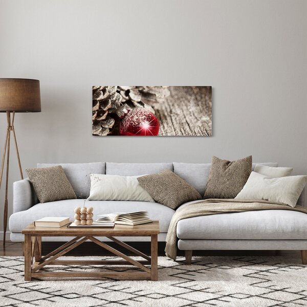 Tablou - Decorațiuni de Crăciun (120x50 cm)