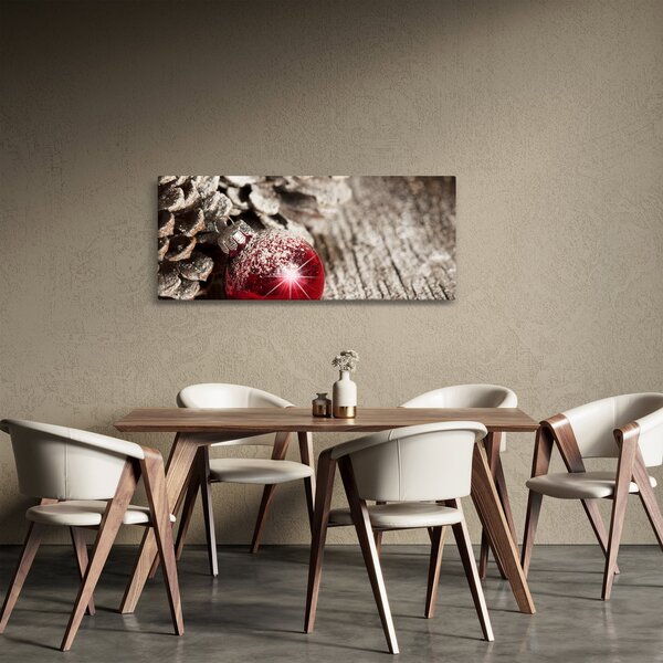 Tablou - Decorațiuni de Crăciun (120x50 cm)