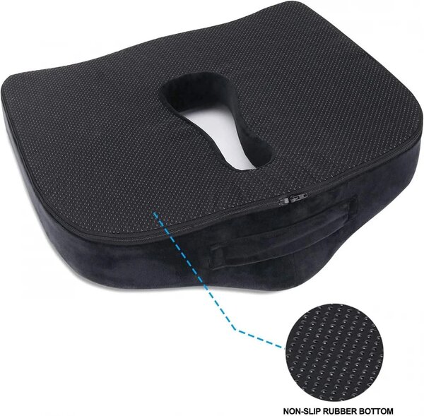 Perna ortopedica sezut memory foam cu ventilatie ORTO COCCIS Ventilati