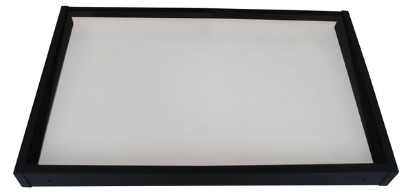 Copertină GIMI PRO 115x80 cm din oțel și plexiglas – Negru/Transparent