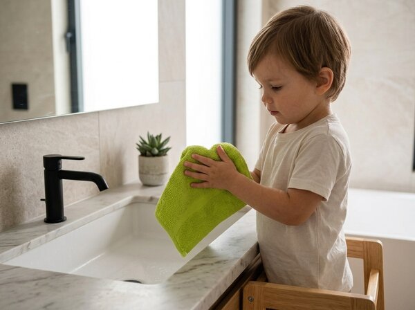 Prosop de maini Classic mic 30x50 cm verde, 100% bumbac