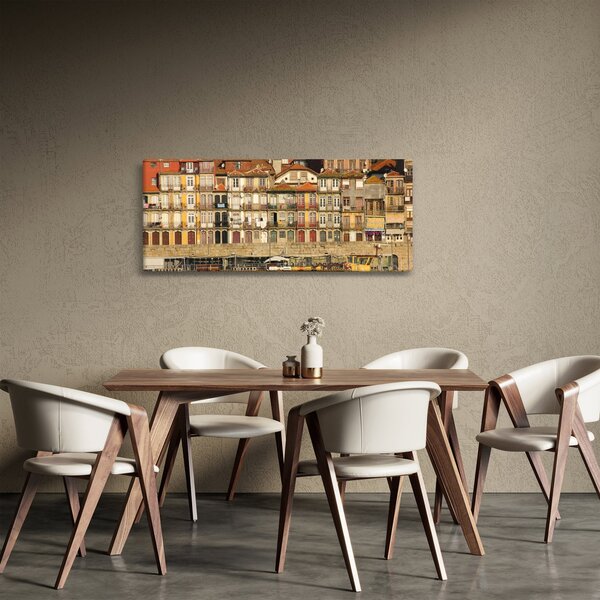 Tablou - Cartierul Waterfront, Portugalia (120x50 cm)
