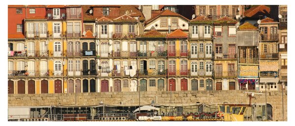 Tablou - Cartierul Waterfront, Portugalia (120x50 cm)