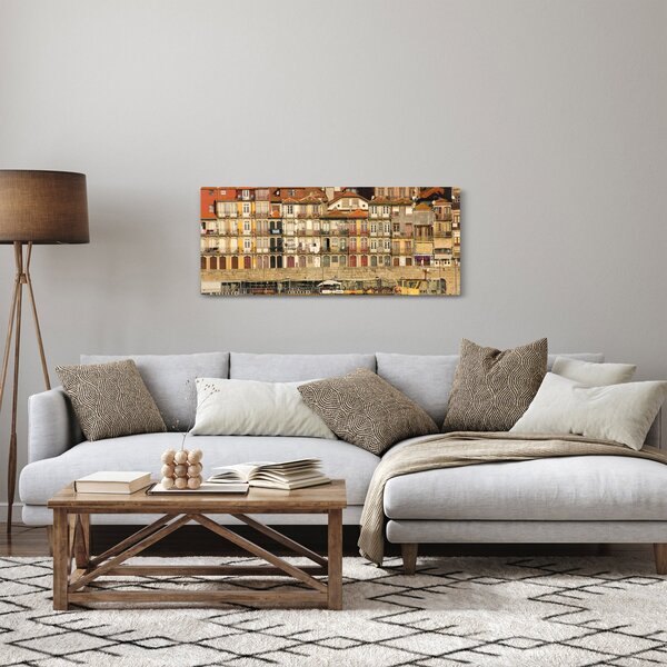 Tablou - Cartierul Waterfront, Portugalia (120x50 cm)