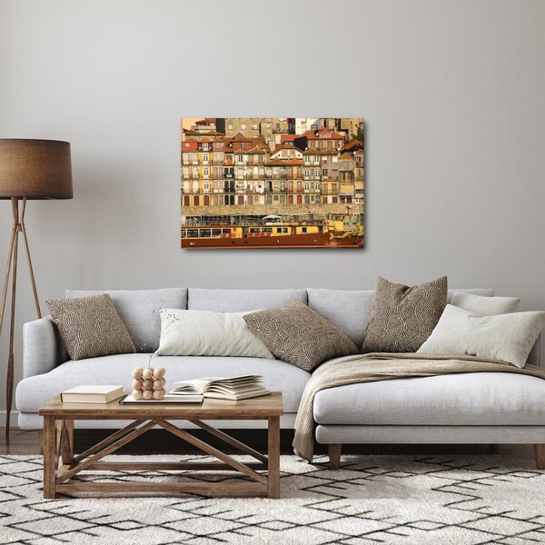 Tablou - Cartierul Waterfront, Portugalia (70x50 cm)