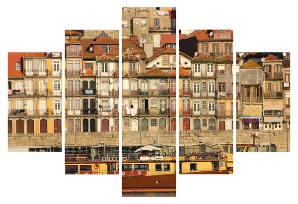 Tablou - Cartierul Waterfront, Portugalia (150x105 cm)