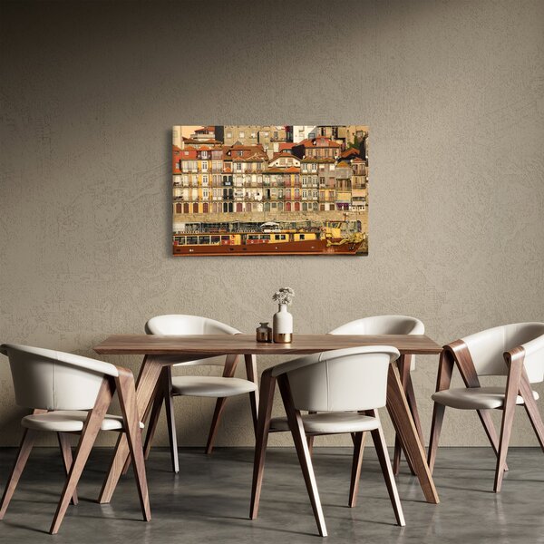 Tablou - Cartierul Waterfront, Portugalia (90x60 cm)