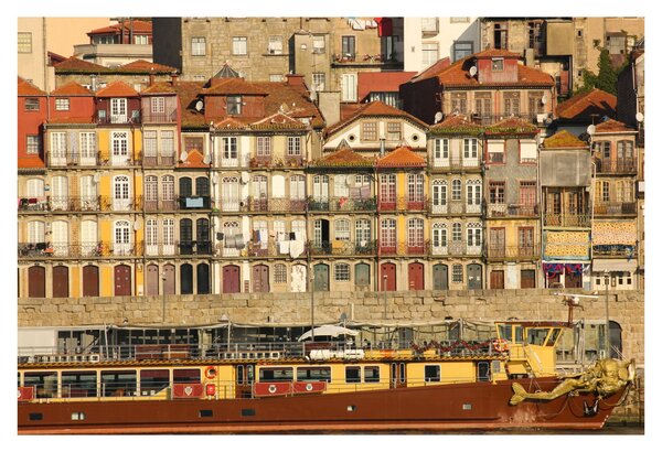 Tablou - Cartierul Waterfront, Portugalia (90x60 cm)