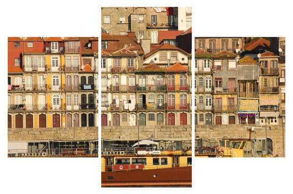 Tablou - Cartierul Waterfront, Portugalia (90x60 cm)