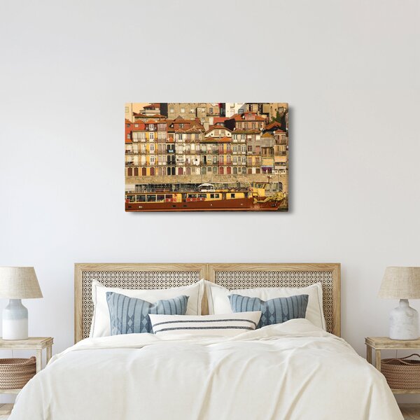 Tablou - Cartierul Waterfront, Portugalia (90x60 cm)