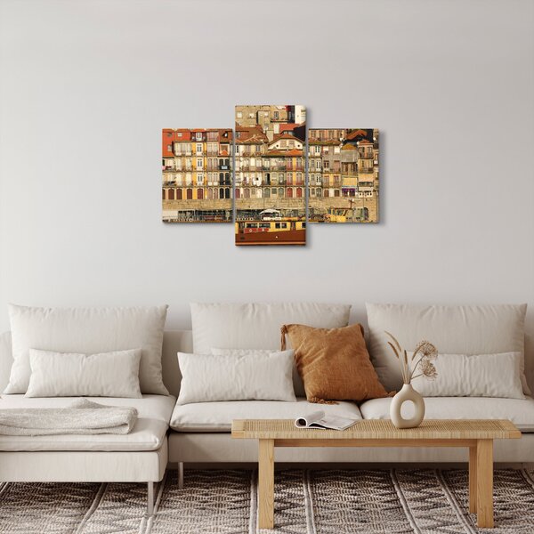 Tablou - Cartierul Waterfront, Portugalia (90x60 cm)
