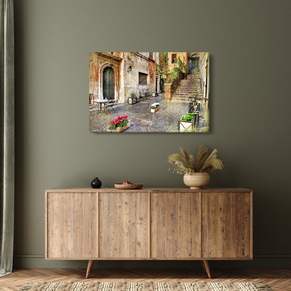 Tablou - Străzile vechi din Roma (90x60 cm)