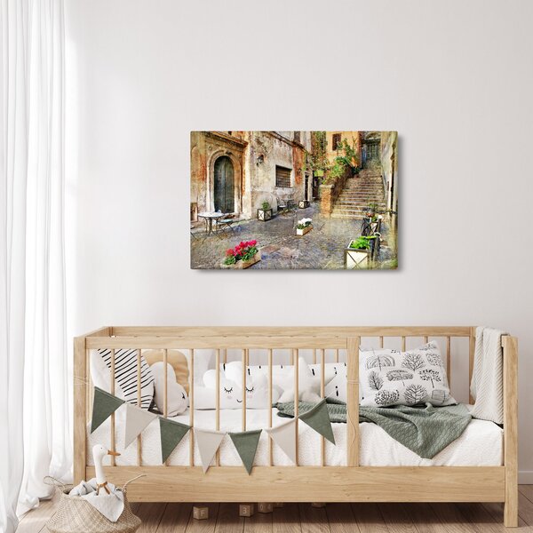 Tablou - Străzile vechi din Roma (90x60 cm)