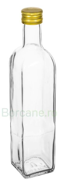 Sticla 500 ml cognac transparent pp 31.5