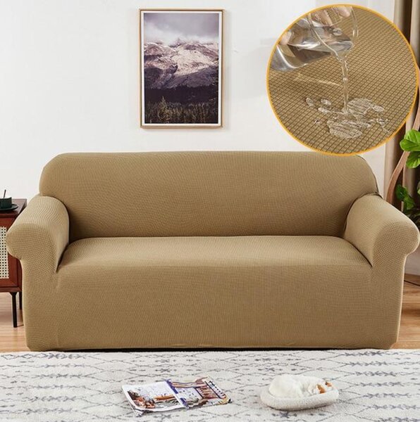 Husa Canapea 3 Persoane Elastica Lycra Bej