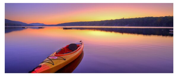 Tablou - Kayak pe lac (120x50 cm)