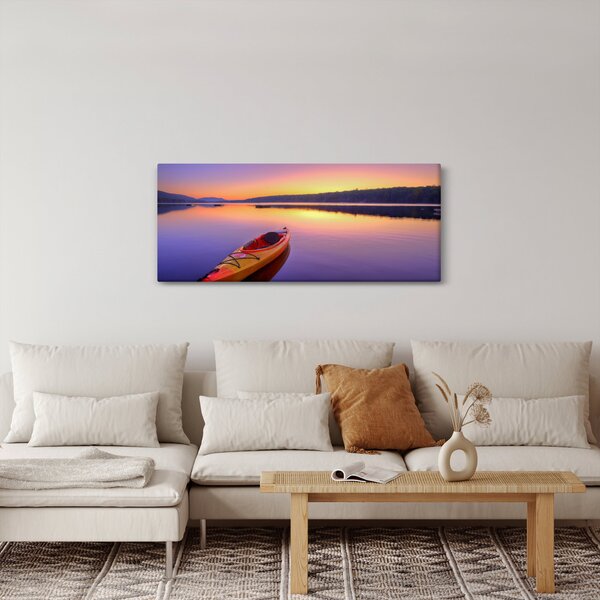Tablou - Kayak pe lac (120x50 cm)