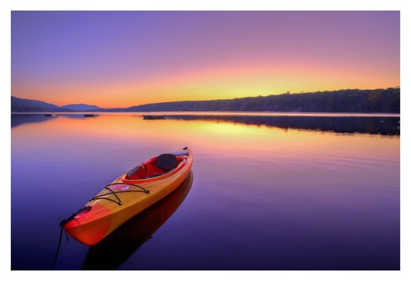 Tablou - Kayak pe lac (90x60 cm)
