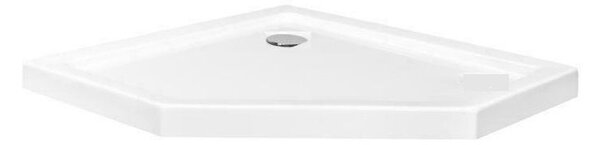 Rea Diamond - cadă de duș acrilică 80 x 80 x 5 cm + sifon, alb, REA-K8544