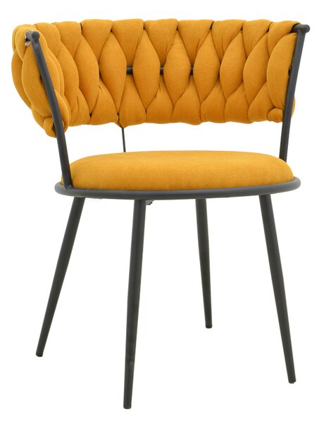 Scaun Bucatarie/Dining Akisa Textil Galben