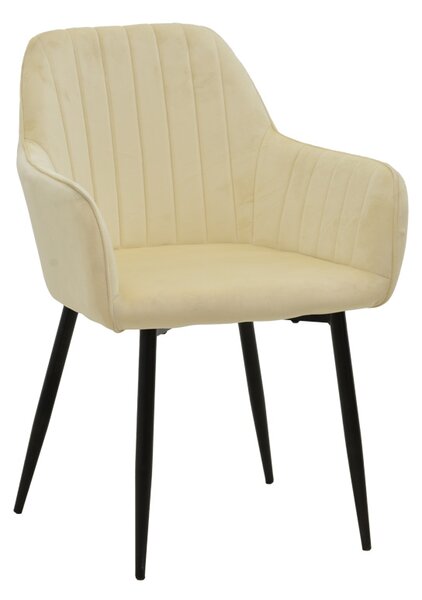 Scaun Bucatarie/Dining Noell XL Catifea Bej