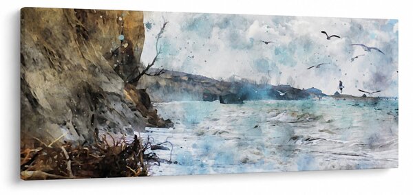 Tablou - Recif, acuarelă (120x50 cm)