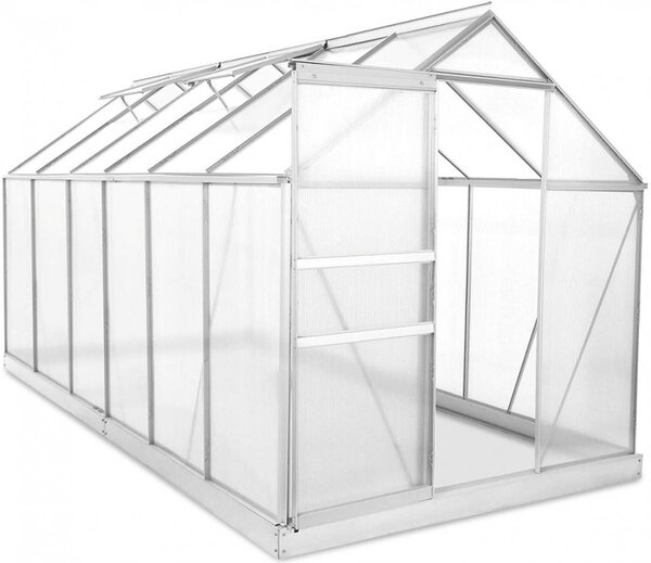 Seră din policarbonat 380 cm x 190 cm x 195 cm - 7,22m2