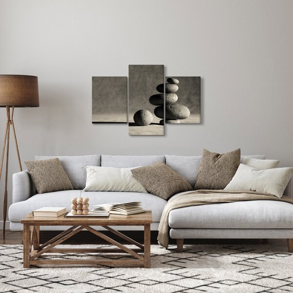 Tablou - Pietre gri (90x60 cm)