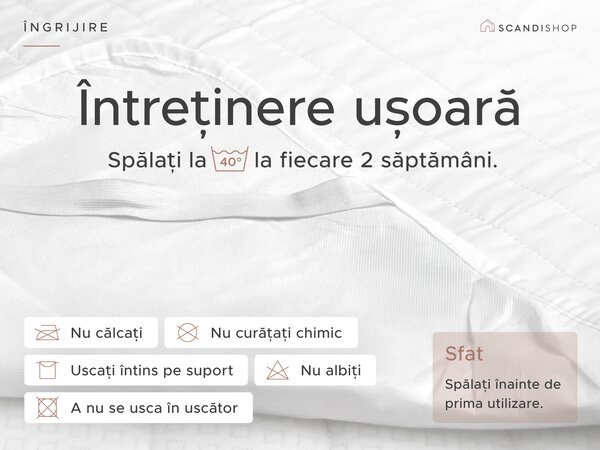 Protectie saltea impermeabila matlasata pentru patut 70 x 140 cm