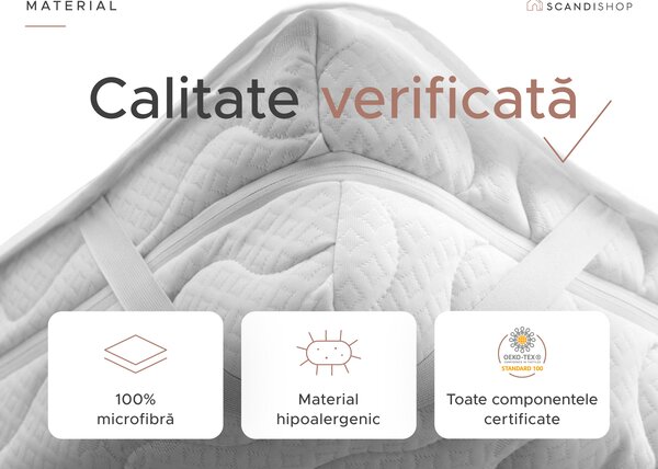 Protectie saltea impermeabila matlasata pentru patut 70 x 140 cm