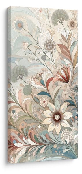 Tablou flori delicate în tonuri pastel